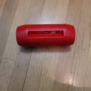 PORTABLE RED BLUETOOTH SPEAKER- CONVENIENT